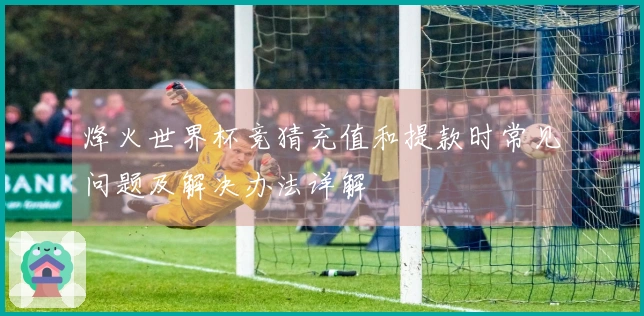 烽火世界杯竞猜充值和提款时常见问题及解决办法详解